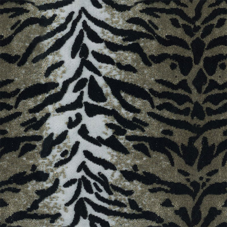 Korkealaatuinen jacquard sametti tiikeri eläinten ihokuvio sohvakangas
