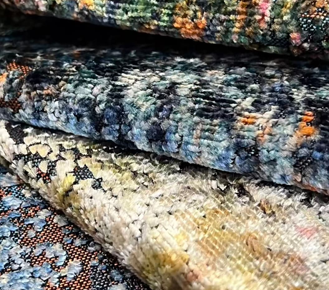 JBL korkealaatuinen jacqurard samettikangas muoti uusi kokoelma loistavia värejä kuvio Morden Style jacquard sametti sohvalle